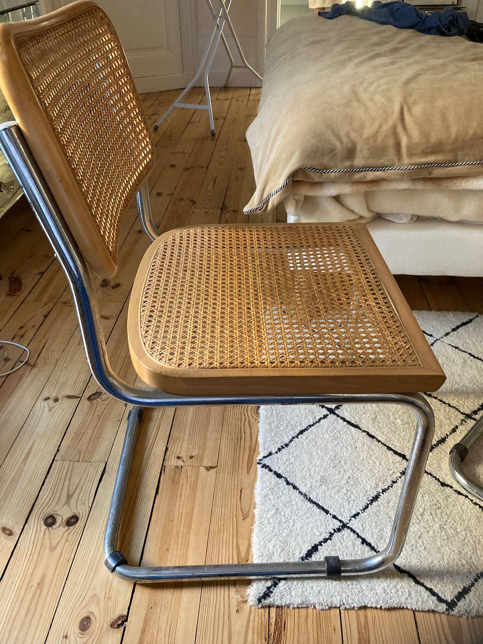 Pair of Cesca b32 Marcel Breuer chairs