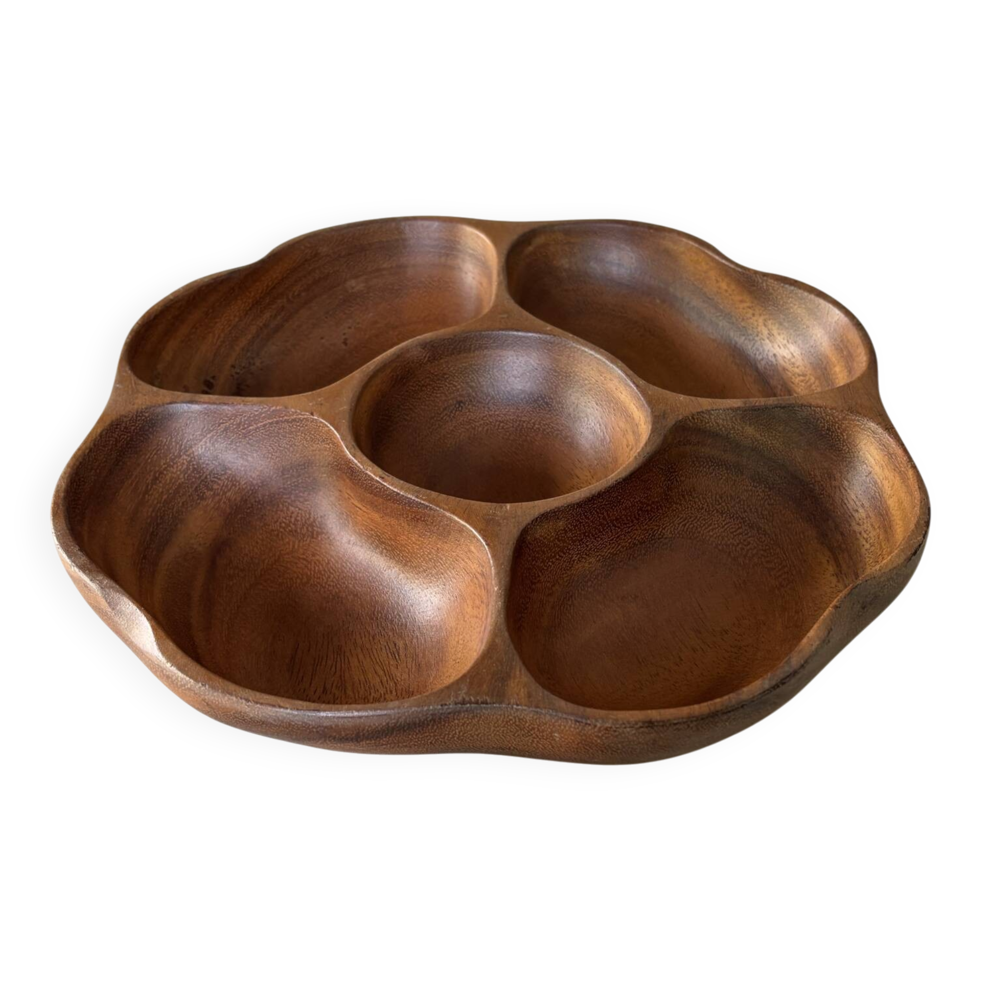 Teak wood aperitif platter