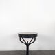 Wrought iron gueridon with a marble top circa 1950
