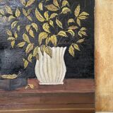 Nature morte, huile toile