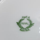 Set of 3 dessert plates o & eg royal austria barbeaux decor 1884-1918
