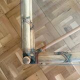 Bamboo and glass coffee table 1970