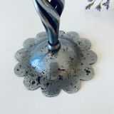 Iron flower candle holder