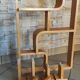 Bent plywood wall, bookcase, flowerbed, Volak by Holesov, 1960s Czechoslovakia