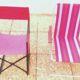 Paire de fauteuil pliant en aluminium et de fauteuil du Metteur-en-scène en fer