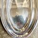 Silver-plated metal dish