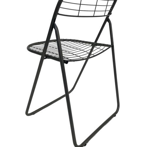 Vintage wire folding chair