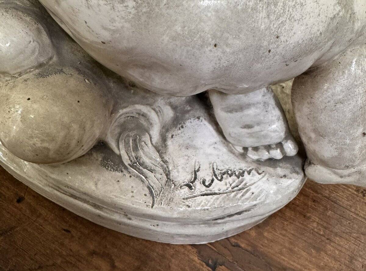 Lebrun: Glazed terracotta putti