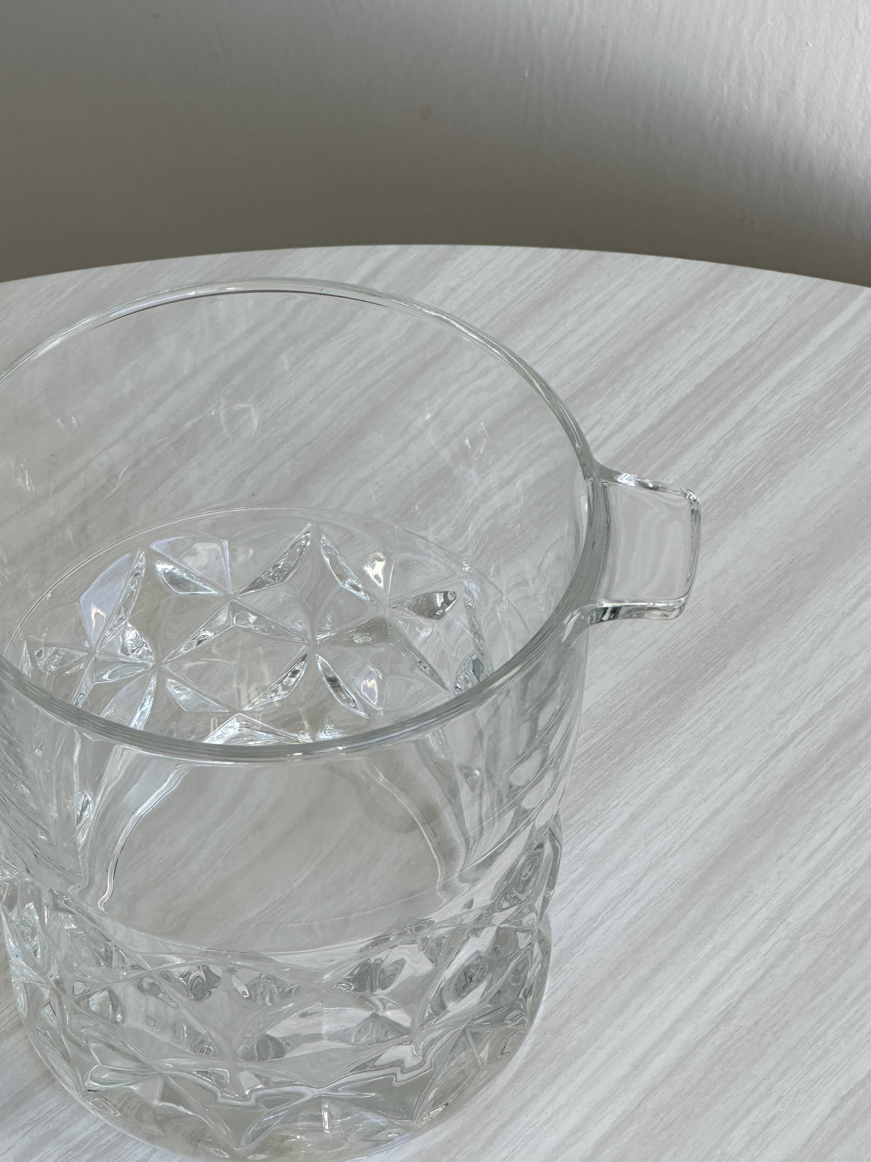 Seau à glace en verre épais