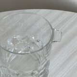 Thick glass ice bucket