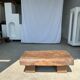 Asian solid wood quadripod brutalist coffee table H30 L81 l42