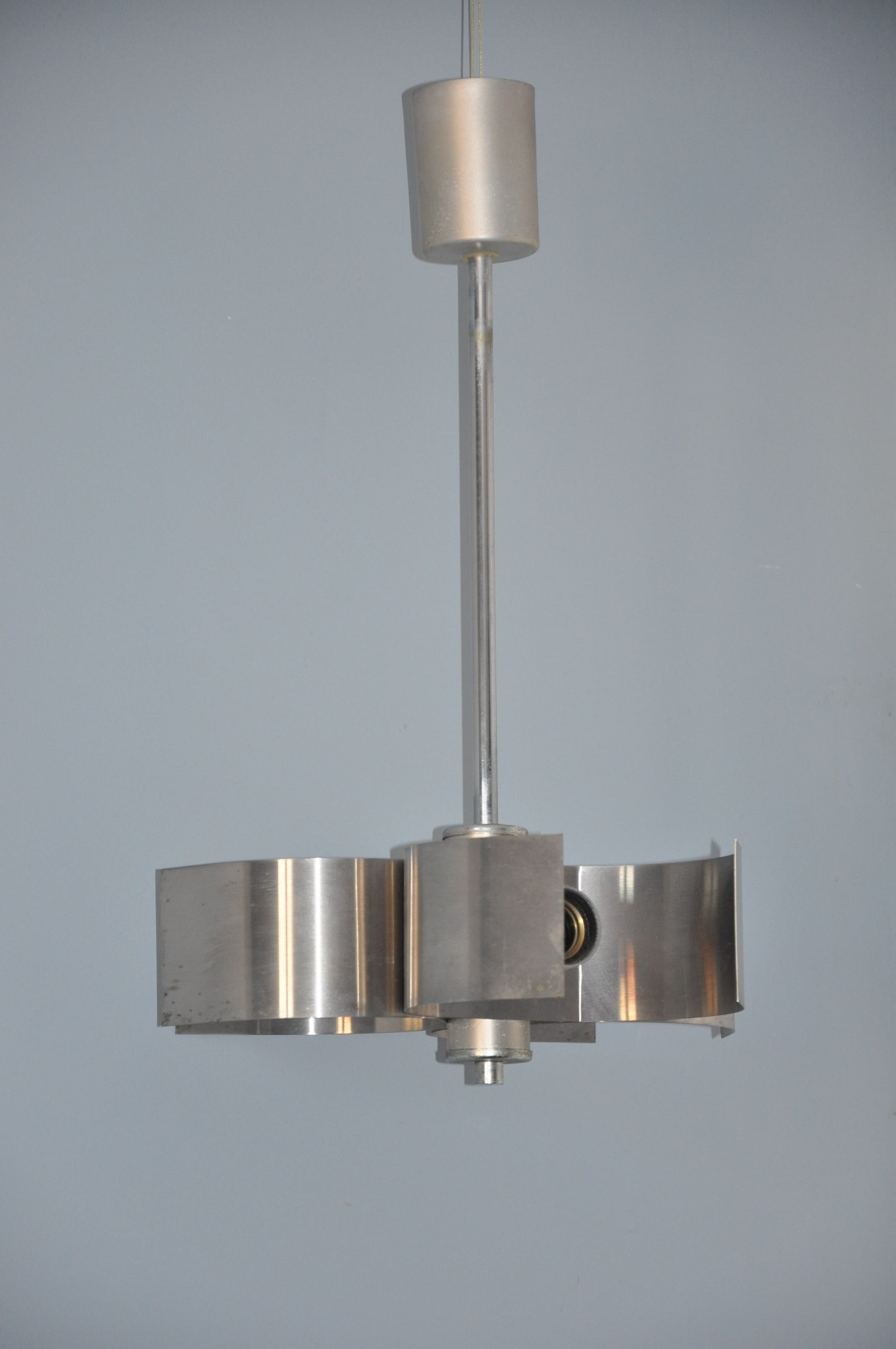 Brushed aluminum hanging 70s