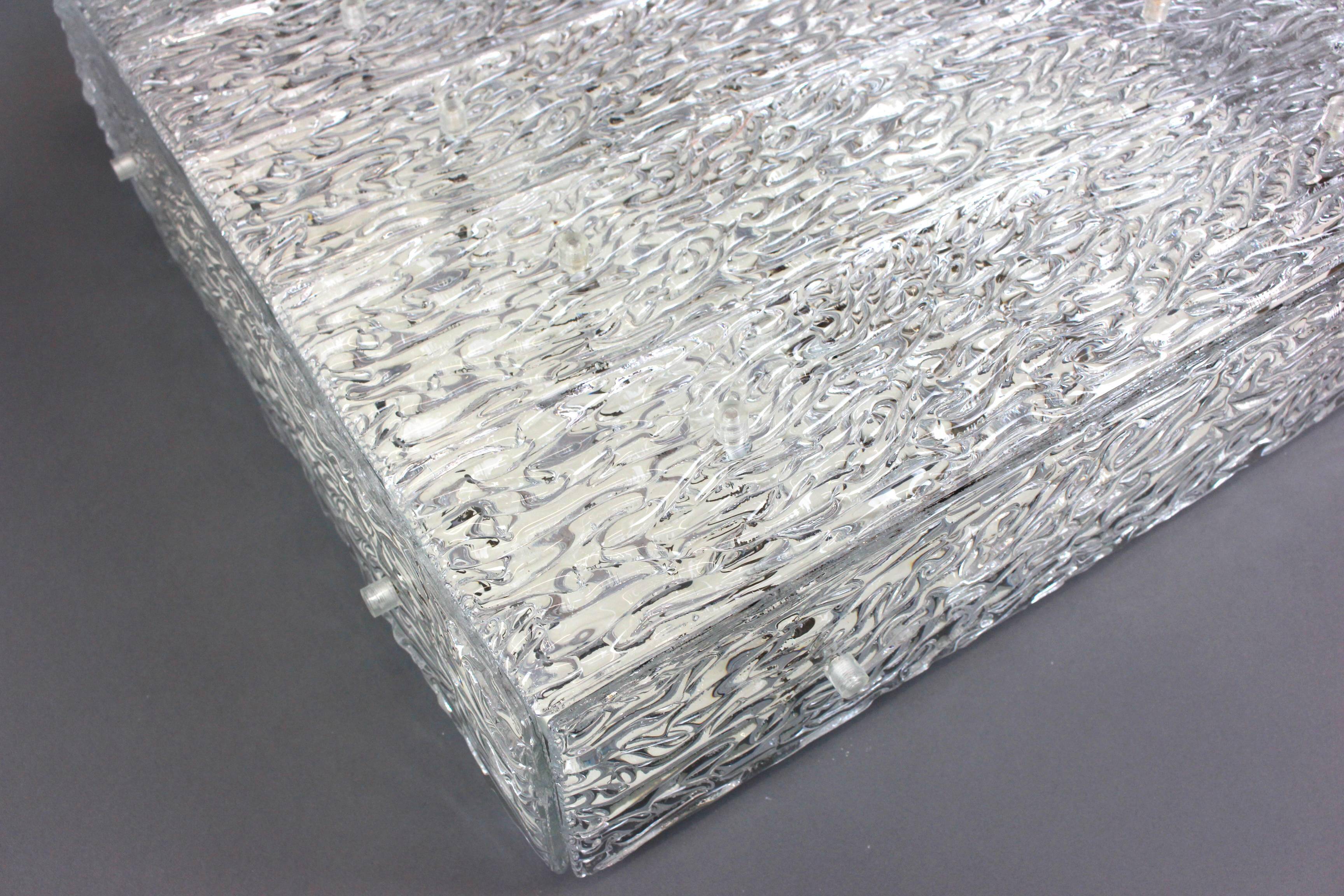 Large Murano glass ceiling light by Kalmar, Austria, 1960s.