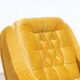 Space Age, lounge chair, 1970s, golden yellow.