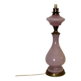 Pink opaline lamp base