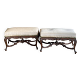 Paire de banquettes des style Louis XV