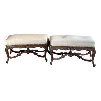 Pair of Louis XV style benches
