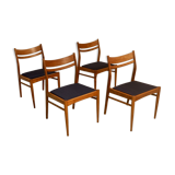 Set of 4 vintage Scandinavian chairs in oak year 60 Ref. Marcel.
