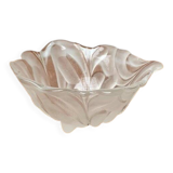 Vintage heavy floral glass bowl from Walther Glas, 1970s.