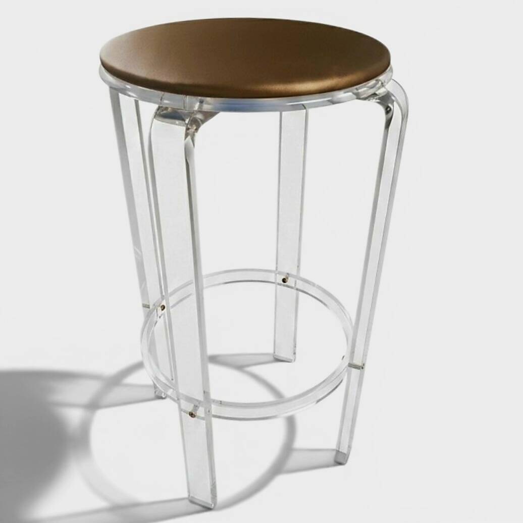 Tabouret "Les Invisibles de Marais" en Plexiglas – Circa 1970
