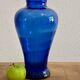 Blue glass vase