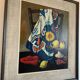 Oil on Canvas Still Life Gabriel Jutteau Vintage 1958