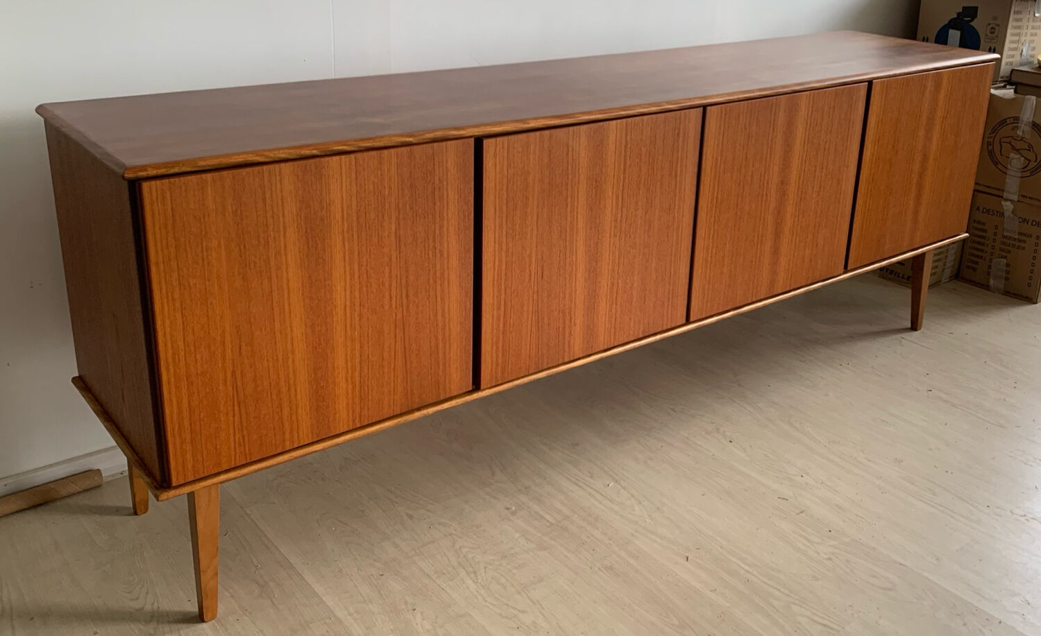 Enfilade scandinave vintage en teck