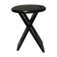 Suzy stool Adrian Reed black folding stool, 1980s design