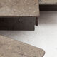 Ensemble de 3 tables basses carrées en marbre fossile, design des années 1970