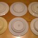 Set of 6 different hollow plates