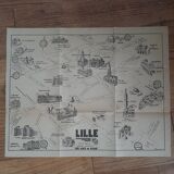 Map / plan of the monuments of the city of Lille