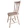 Retro chair in raw solid pine with turned spindles.