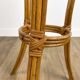 Mini rattan plant holder pedestal from the 60s