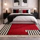 Handwoven pure wool rug with colourful patterns, size 150/250 cm.