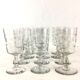 Set of 6 water glasses and 6 crystal wine glasses XIXth