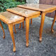 Louis XV style pull-out tables cannées, vintage, 60s