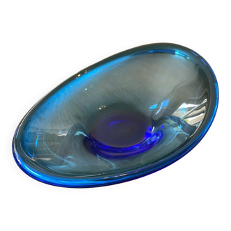 Cobalt blue bowl or catchall in Scandinavian design.