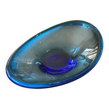 Cobalt blue bowl or catchall in Scandinavian design.