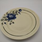 Plat à la rose bleue