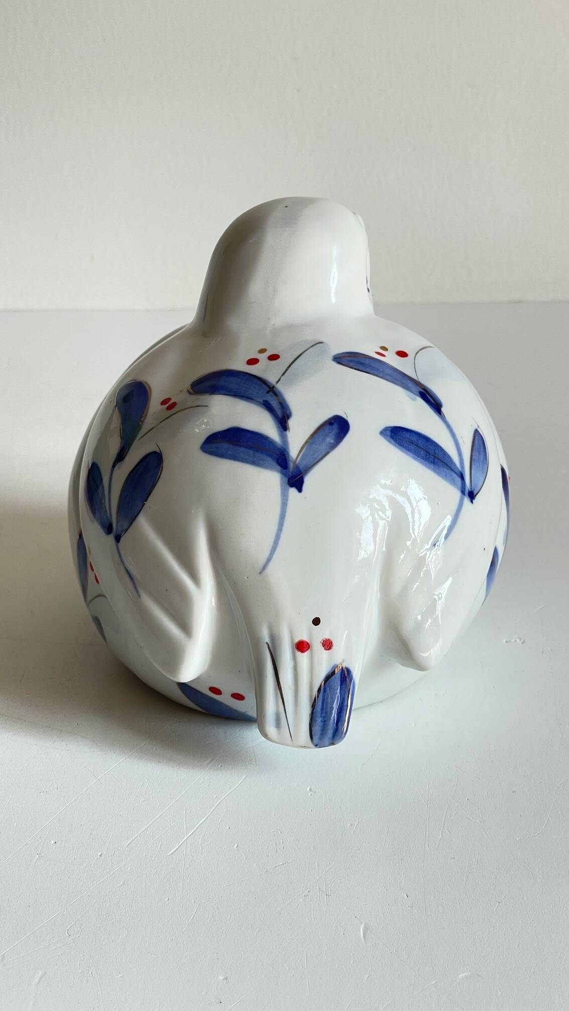 Oiseau vintage en porcelaine chinoise