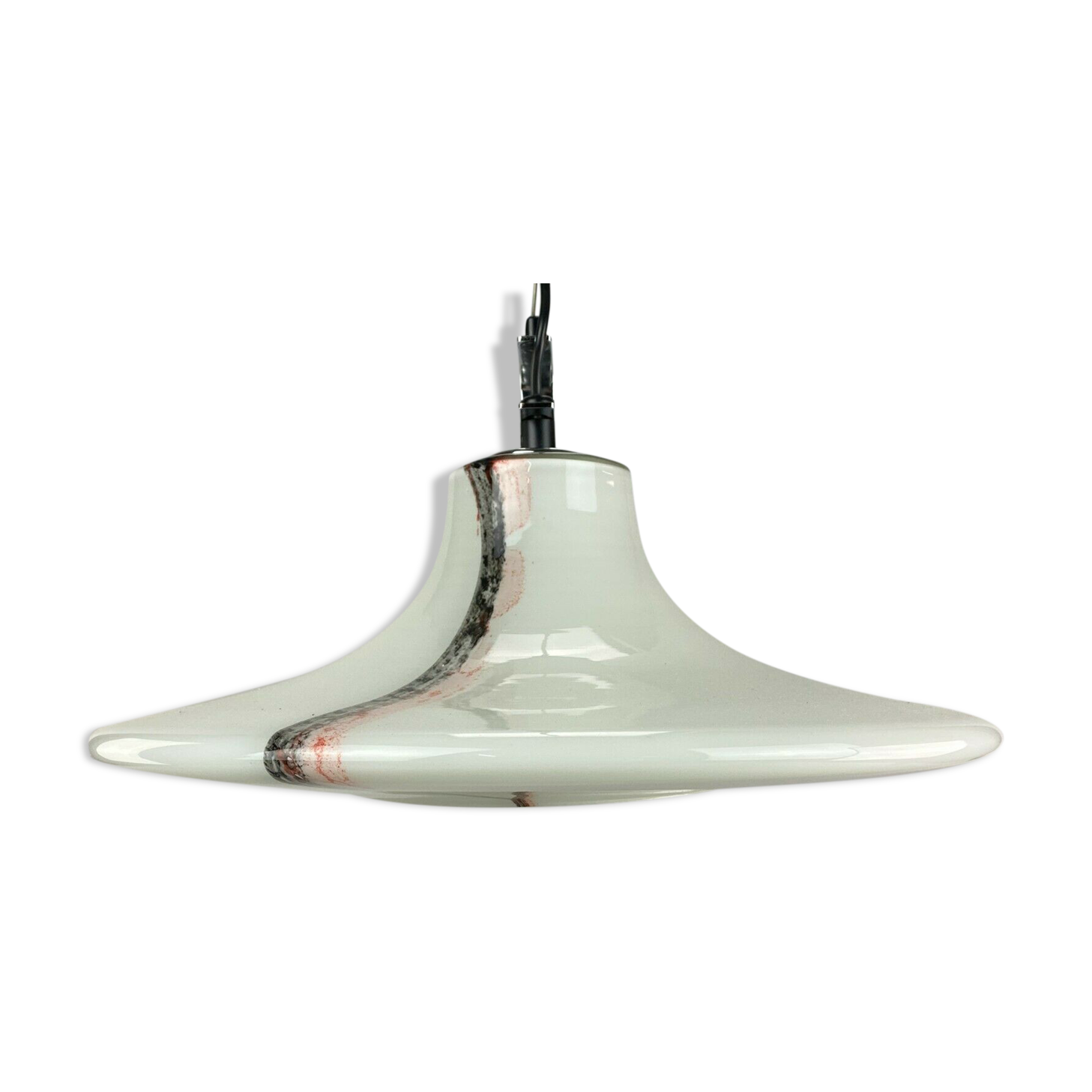 60s 70s Peill & Putzler hanging lamp ceiling lamp glass space design lamp