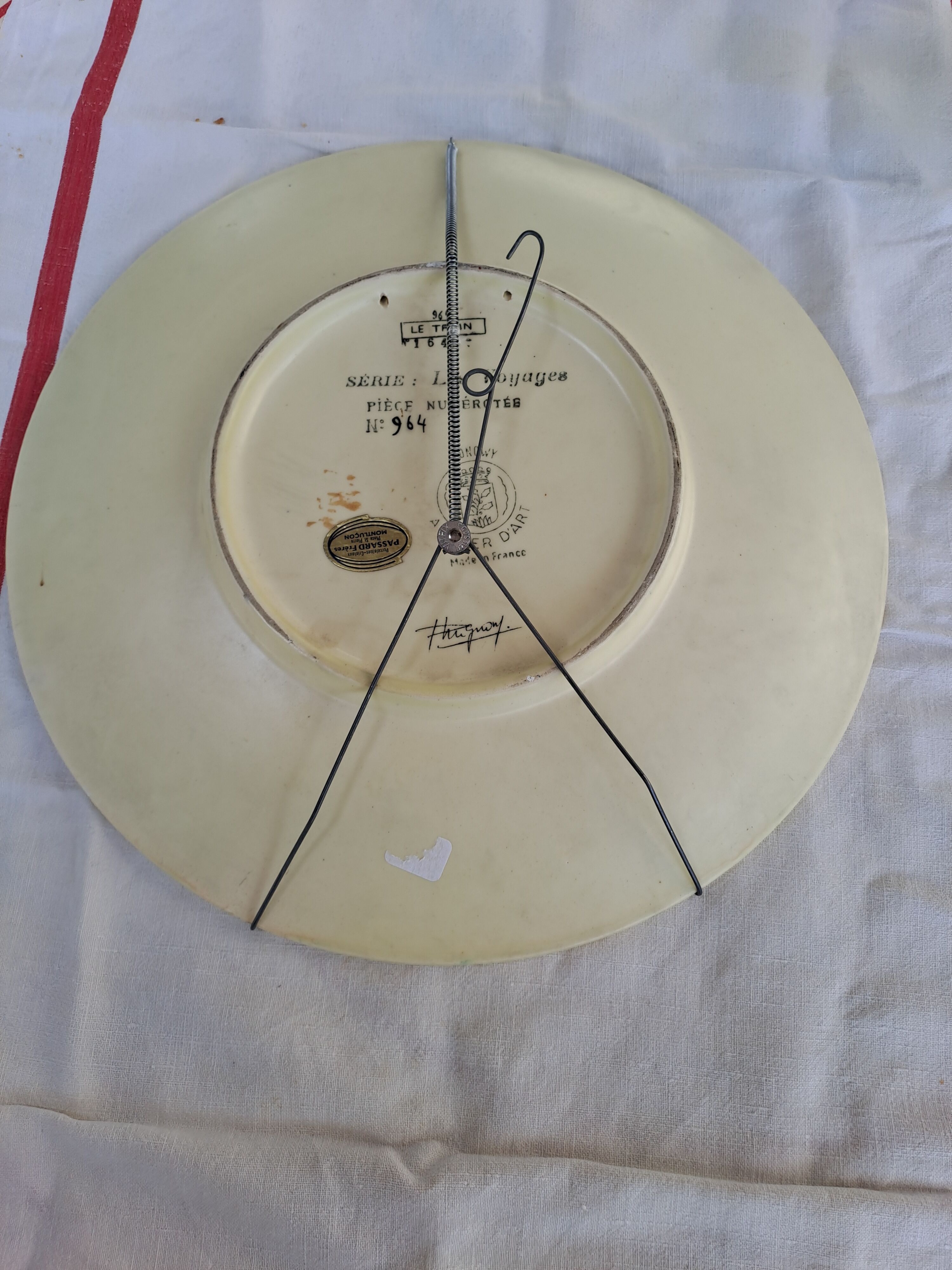 Longwy Plate The Train No. 964