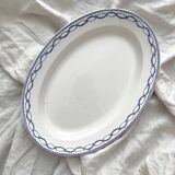 Oval iron earthenware dish Boch la Louvière