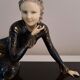 Chryselephantine sculpture signed Meneville