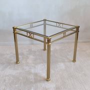 Beautiful square gold coffee table Orsenigo Italy collection 'Art Deco'