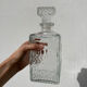 Glass whiskey decanter