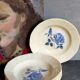 Six earthenware plates of Digoin and Sarreguemines 40s