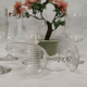 Lot 5 old crystal wine glasses