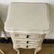 Pair of antique Louis XV style bedside tables, 3 drawers