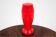 Vase en verre rouge, Pologne, années 1970